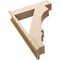 Ekena Millwork 7 1/2-in W x 30-in D x 42-in H Balboa Block Rough Cedar Woodgrain TimberThane Outlooker, Primed Tan OUTUR075X30X42BOA44RCPR - alternate 4